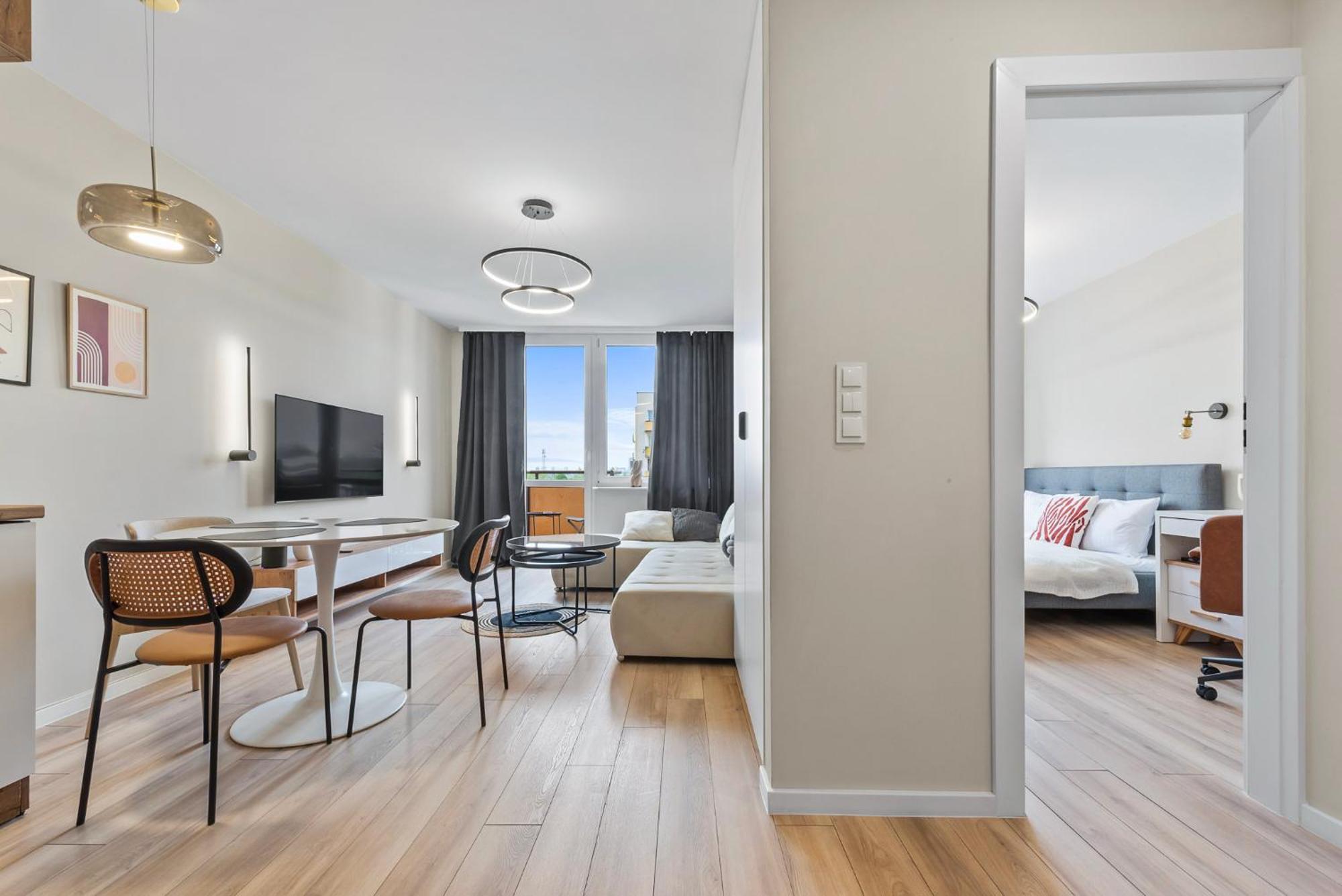 Rentplanet - Apartament Miedzynarodowa Warszawa Exteriör bild